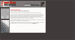 Desktop Screenshot of firstratemachining.com